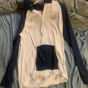 Navy and white vans sweatshirt